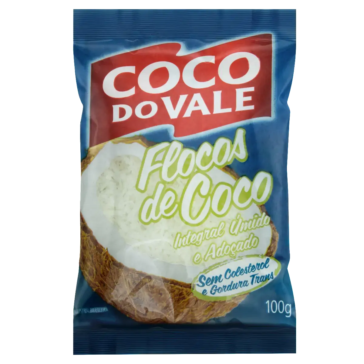 Coco Ralado úmido Adoçado Em Flocos Coco Do Vale Pacote 100g