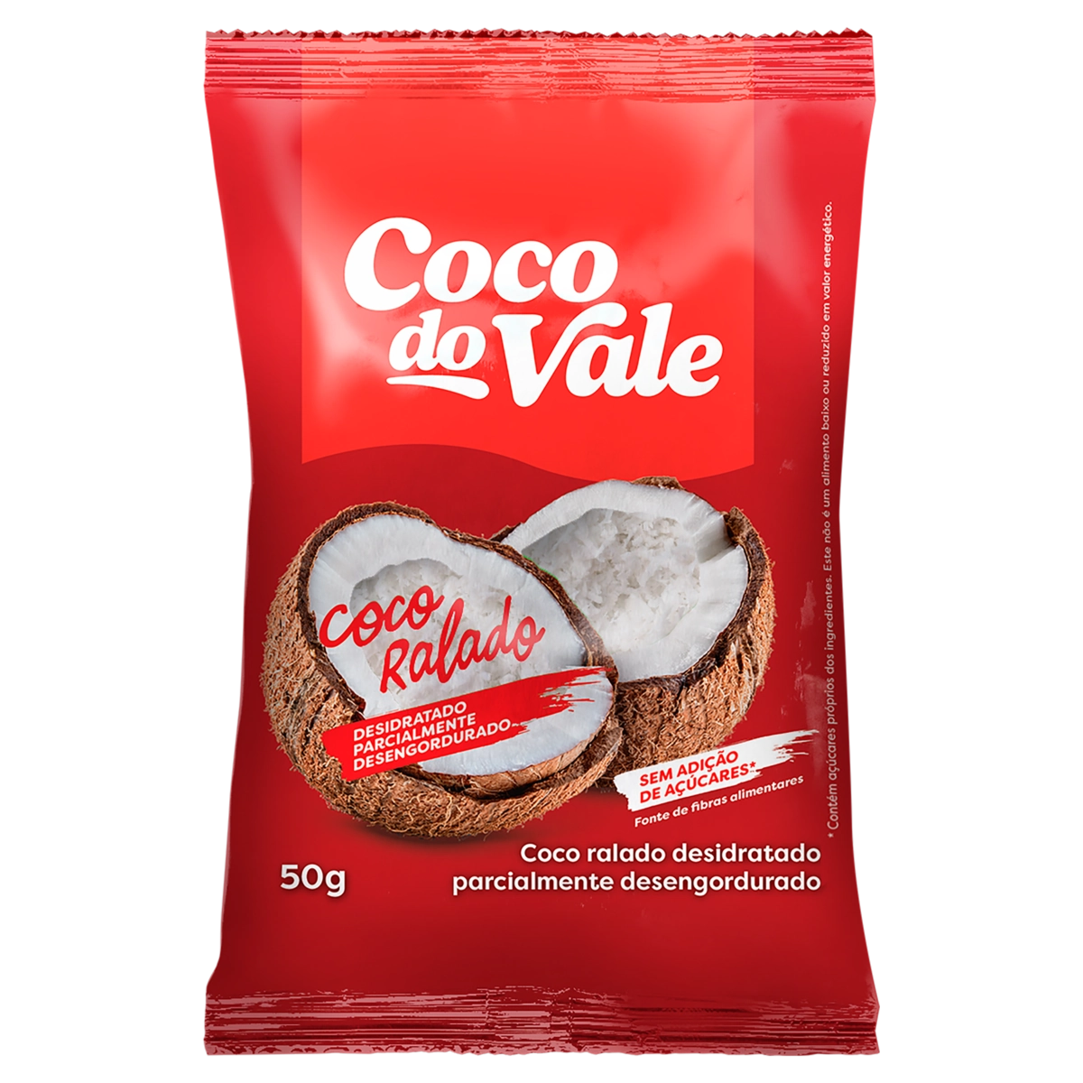 Coco Ralado Desidratado Coco Do Vale Pacote 50g