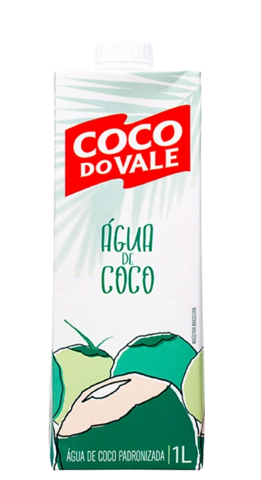 água De Coco Padronizada Coco Do Vale Caixa 1l