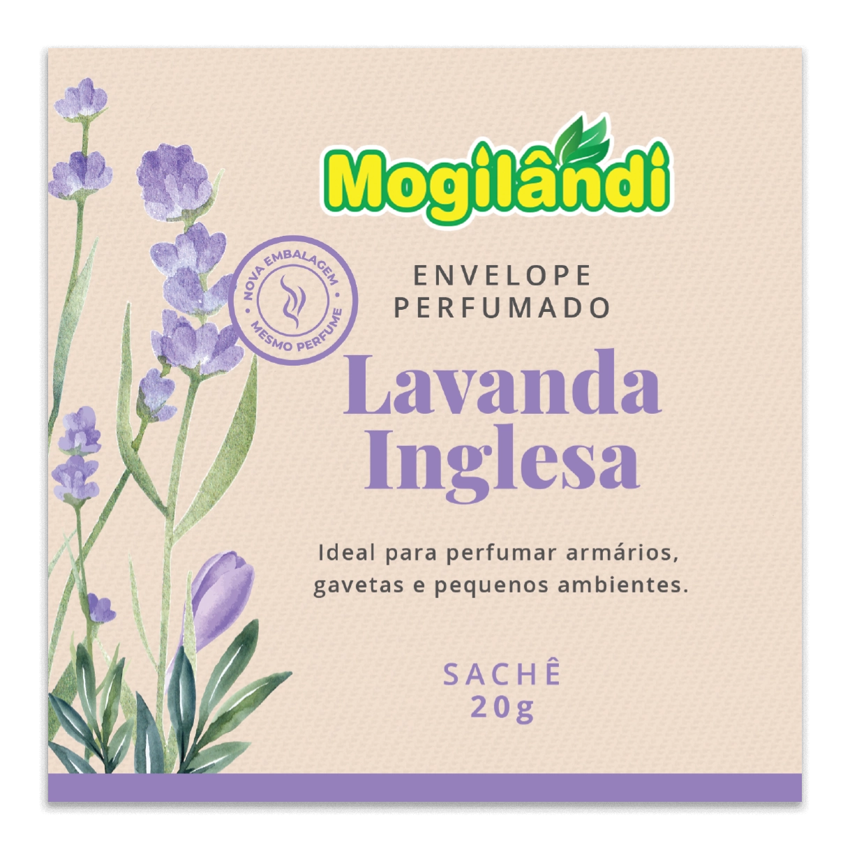 Envelope Perf Mogilandi Lavanda 20g