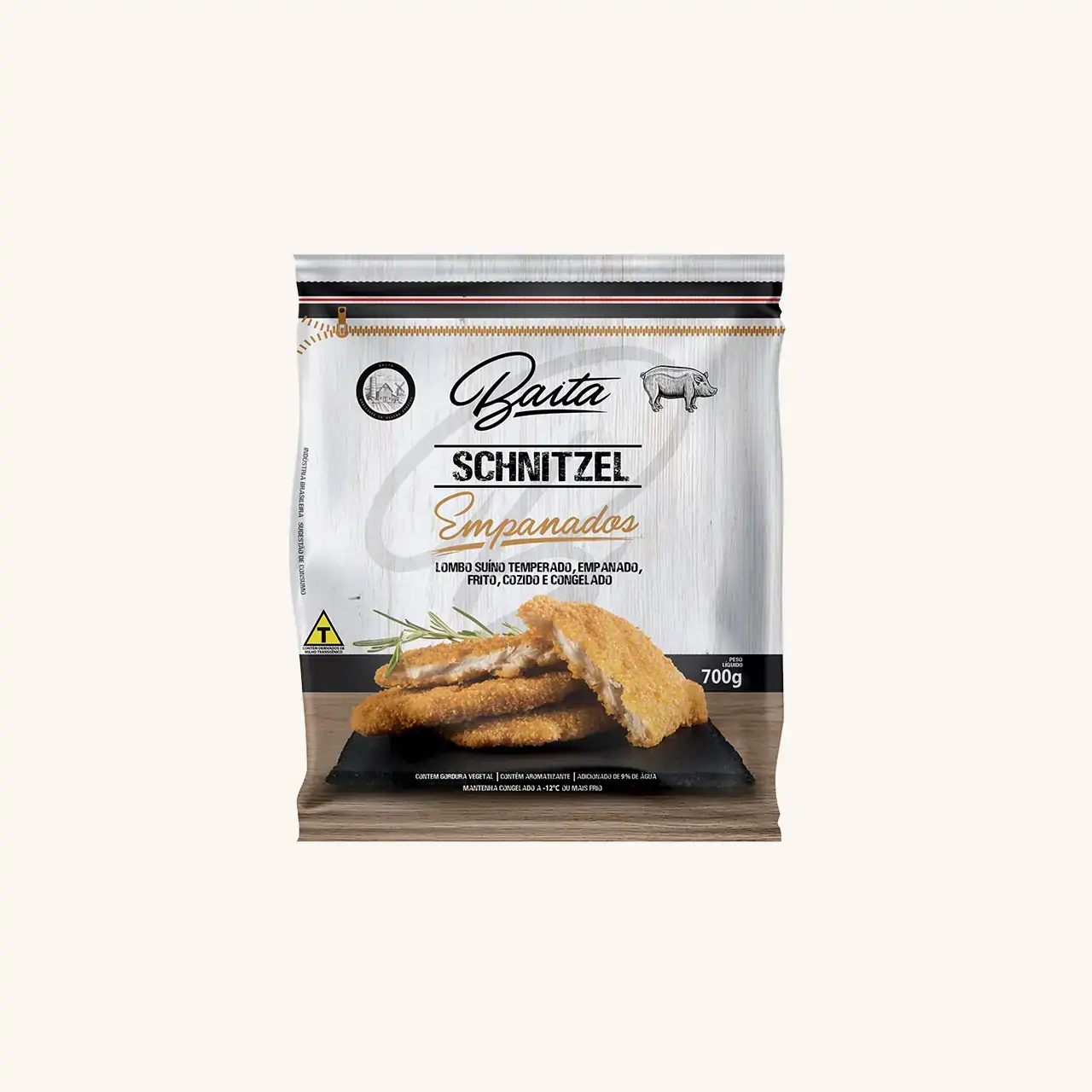 Schnitzel Lombo Empanado Baita 700g