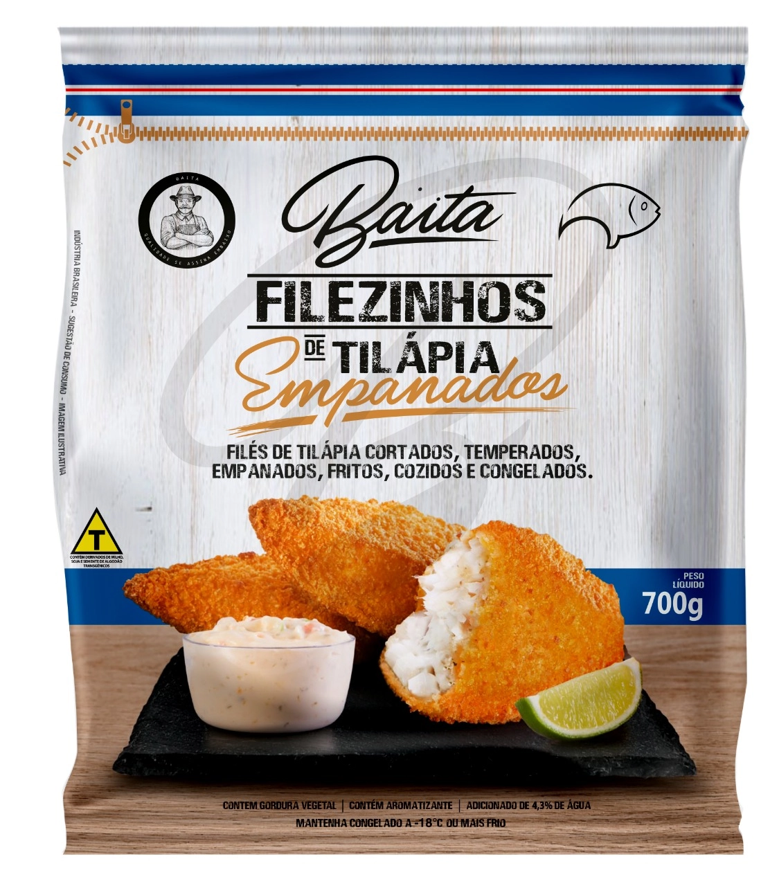 File De Tilapia Baita 700g Empanado