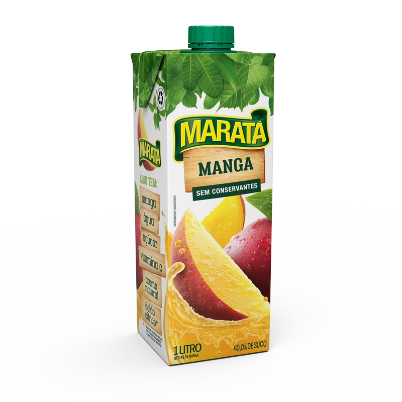 Suco Adoçado Manga Maratá Caixa 1l
