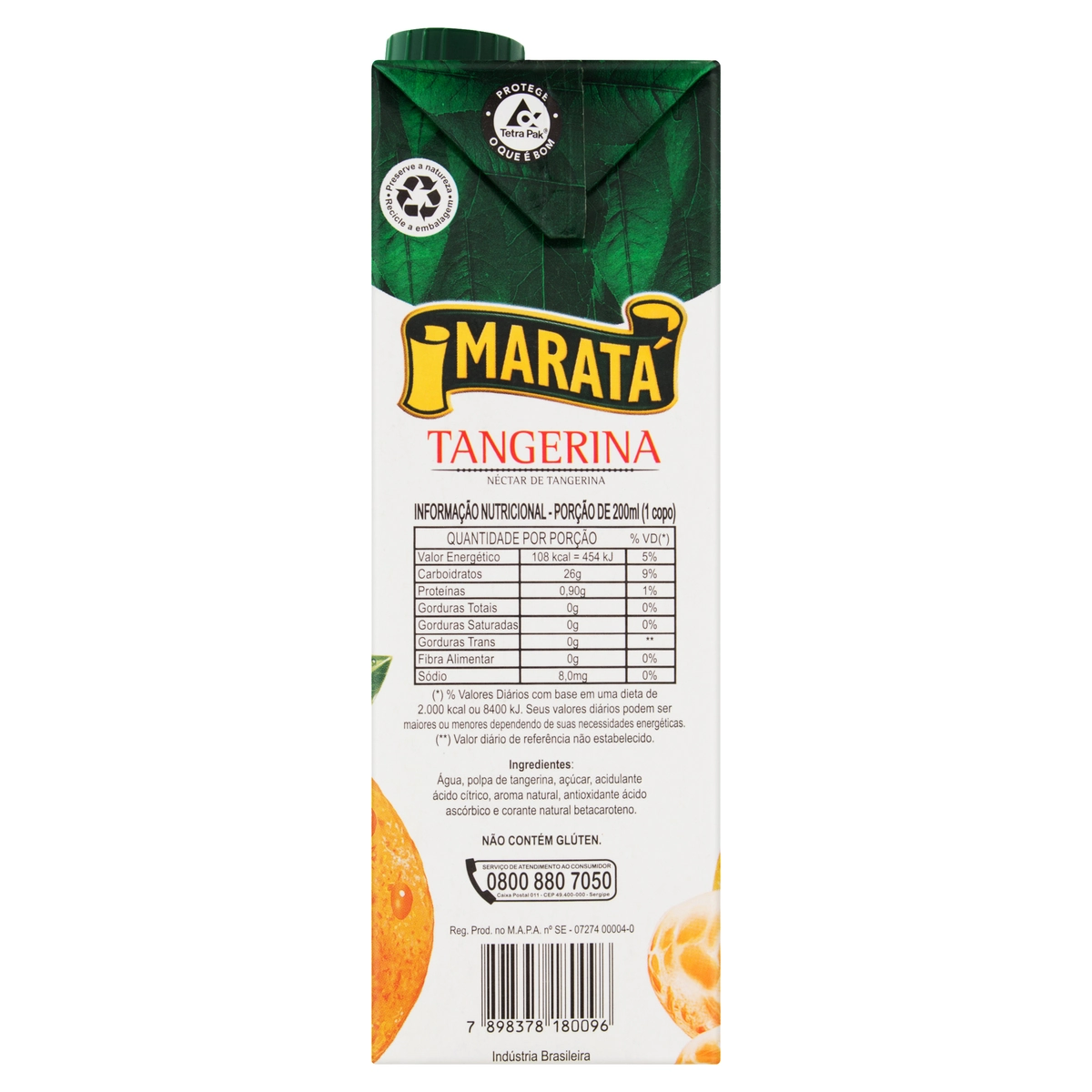 Néctar Tangerina Maratá Caixa 1l