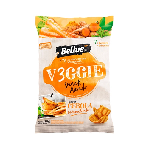 Salg S/gluten Belive Veggie Cebola Caramelizada 35g