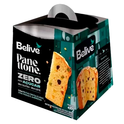 Panetone Belive 420g C/frutas E Uva Passa S/a E S/l