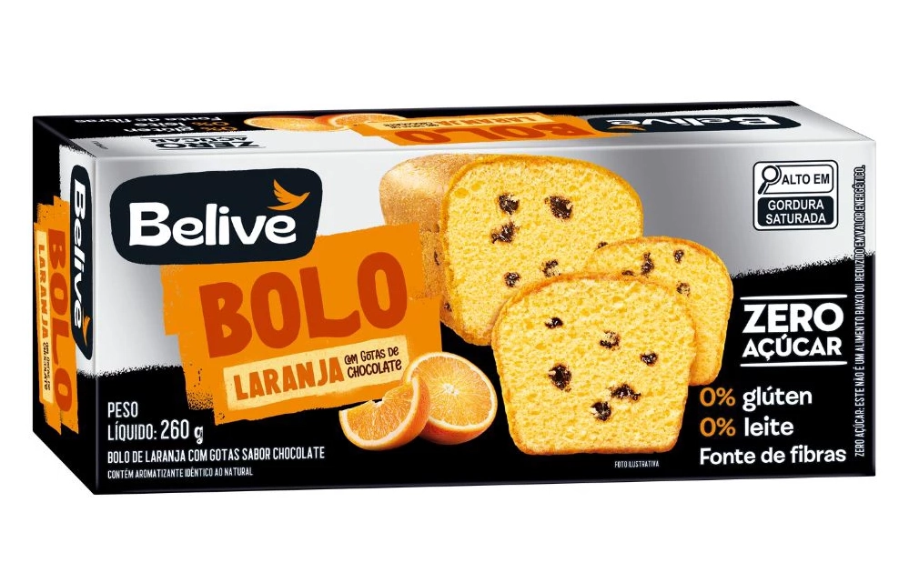 Bolo De Laranja Com Gotas Belive 260g