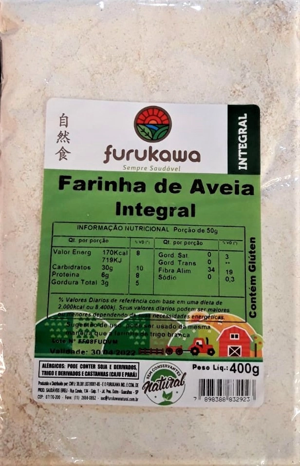 Farinha Aveia Furukawa 400g Integral