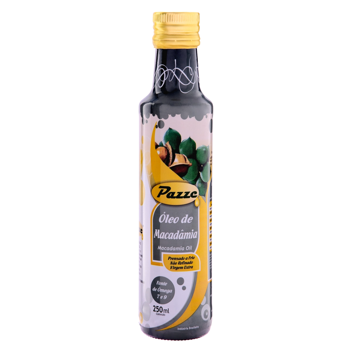 óleo De Macadâmia Extra Virgem Pazze Vidro 250ml