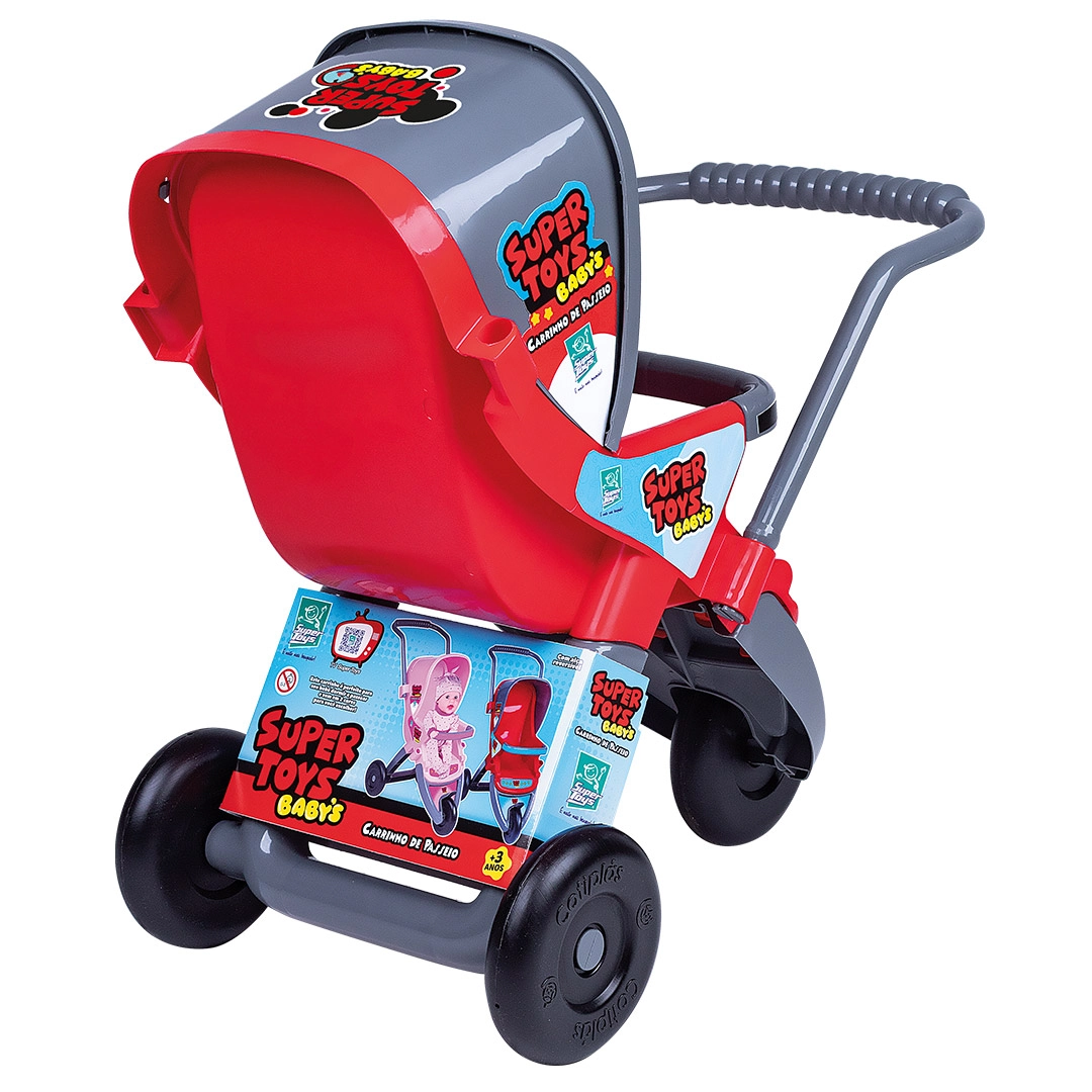 Carrinho 3 Rodas Vermelho Ref 437 Super Toys