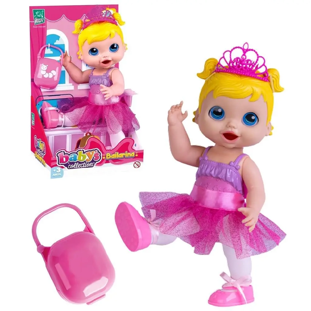 Boneca Babys Collection Bailarina 33cm
