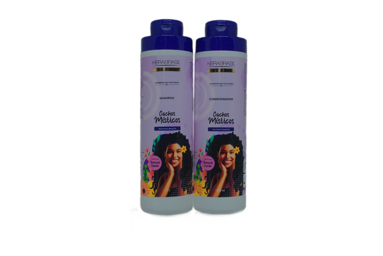 Kit Sh Cond Kerabrasil Cachos Mistic 1lt Sh1lt Con800