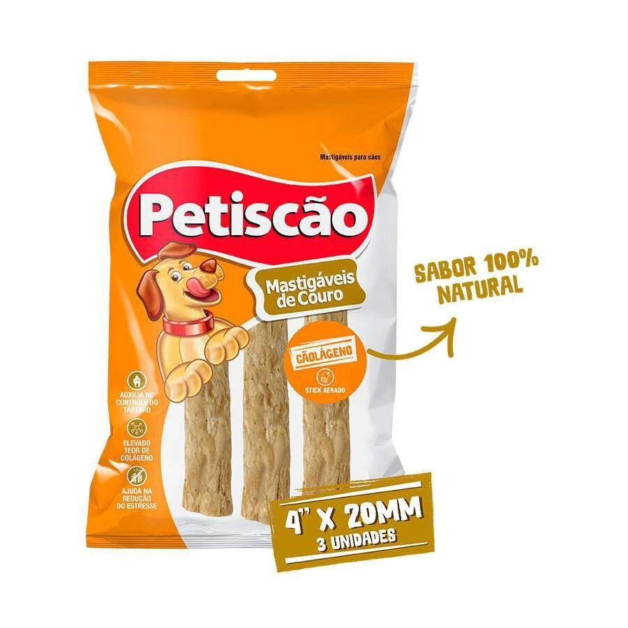 Stick Petiscao Caolageno 20mm 3un