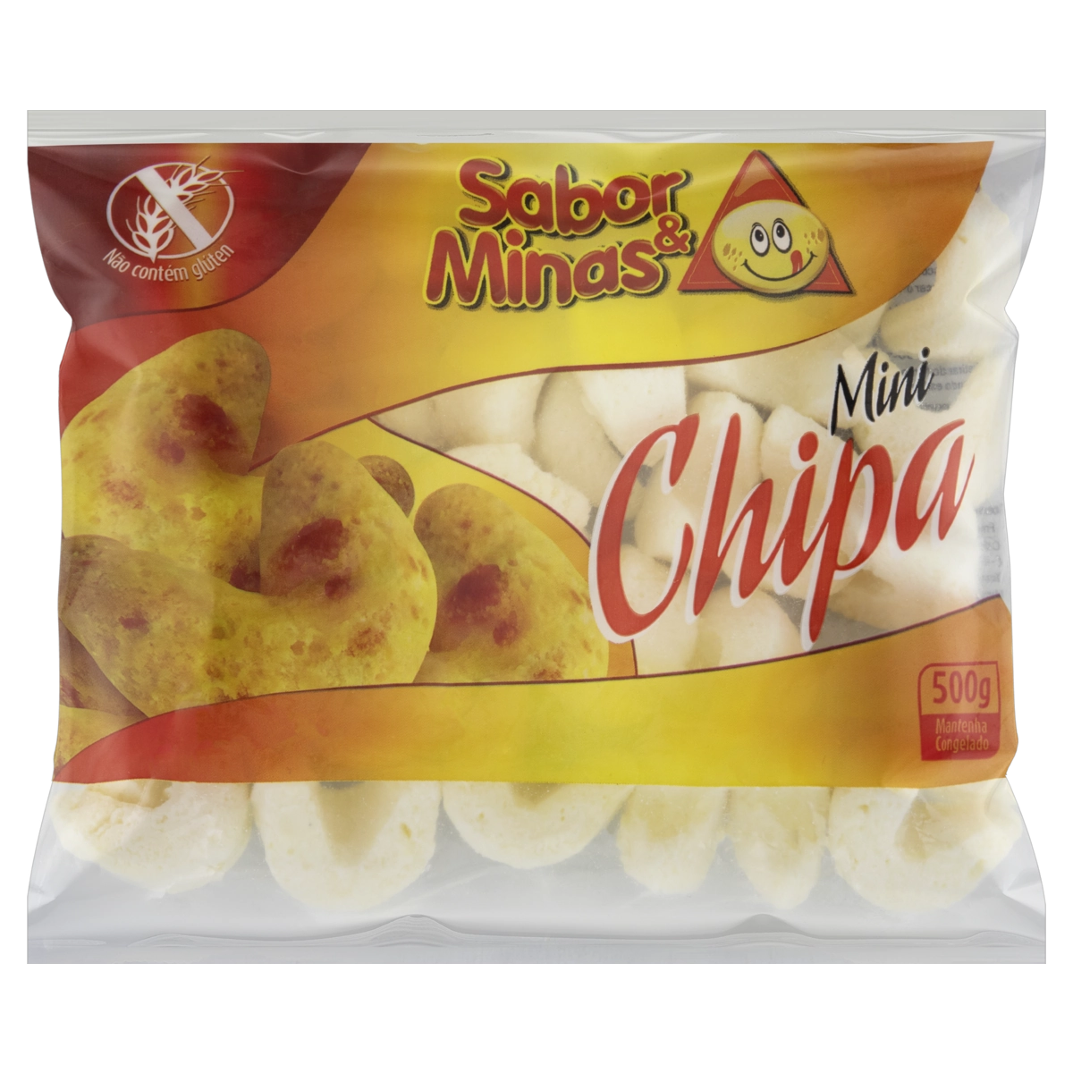 Mini Chipa De Queijo Congelada Sabor Minas Pacote 500g