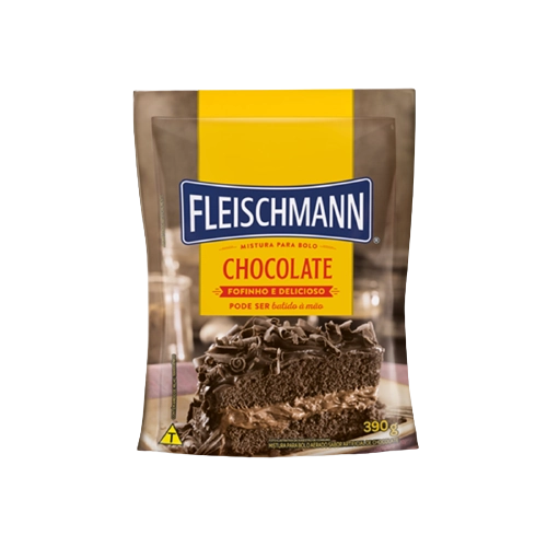 Mistura Para Bolo Aerado Chocolate Fleischmann Sachê 390g