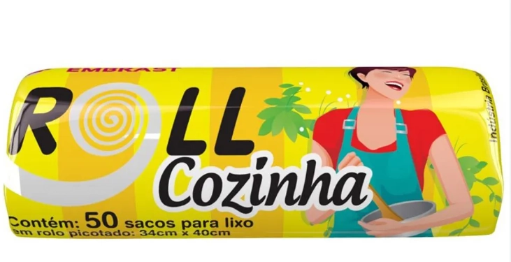 Saco De Lixo Bag Cozinha 34x40cm C.50 Bompack