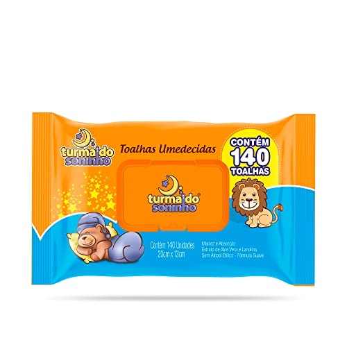 Toalha Umedecida Turma Do Soninho C/140