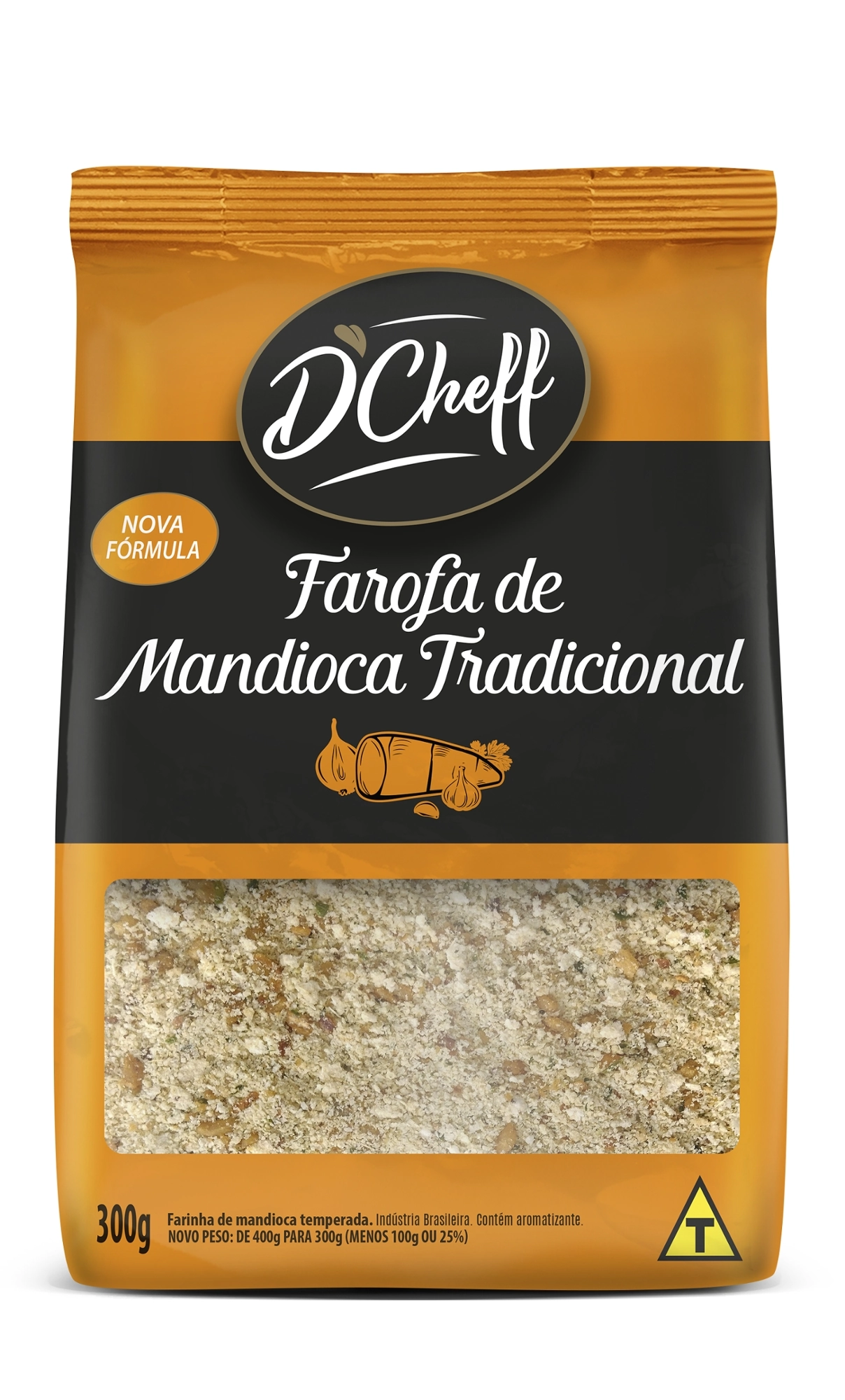 Farofa Mandioca Dcheff 400g Temperada