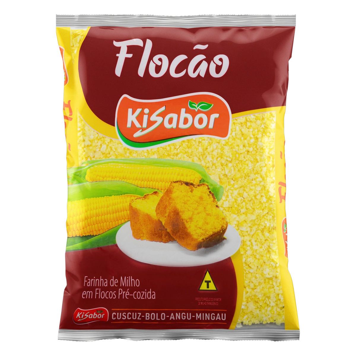 Farinha De Milho Flocão Kisabor Pacote 500g