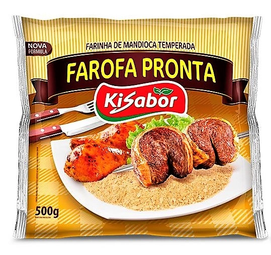 Farofa De Mandioca Kisabor Pacote 500g