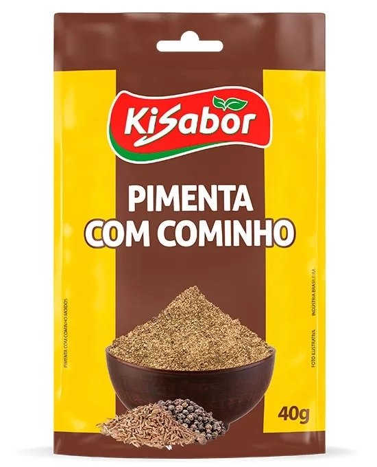 Pimenta E Cominho Kisabor Pacote 40g