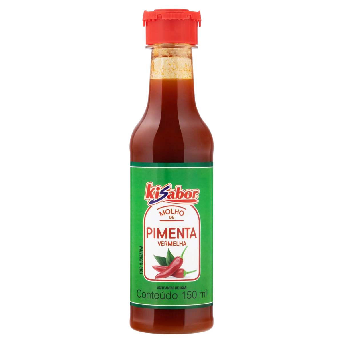 Molho De Pimenta Vermelha Kisabor Frasco 150ml