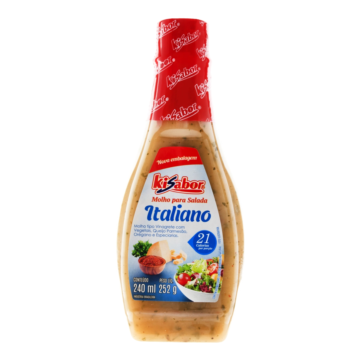 Molho Para Salada Italiano Kisabor Squeeze 240ml