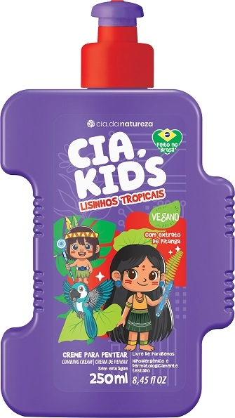 Cr Pentear Cia Da Natureza 250ml Cia Kids Lisinhos Tropicais
