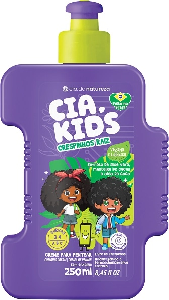 Cr Pentear Cia Da Natureza 250ml Cia Kids Crespinhos Raiz