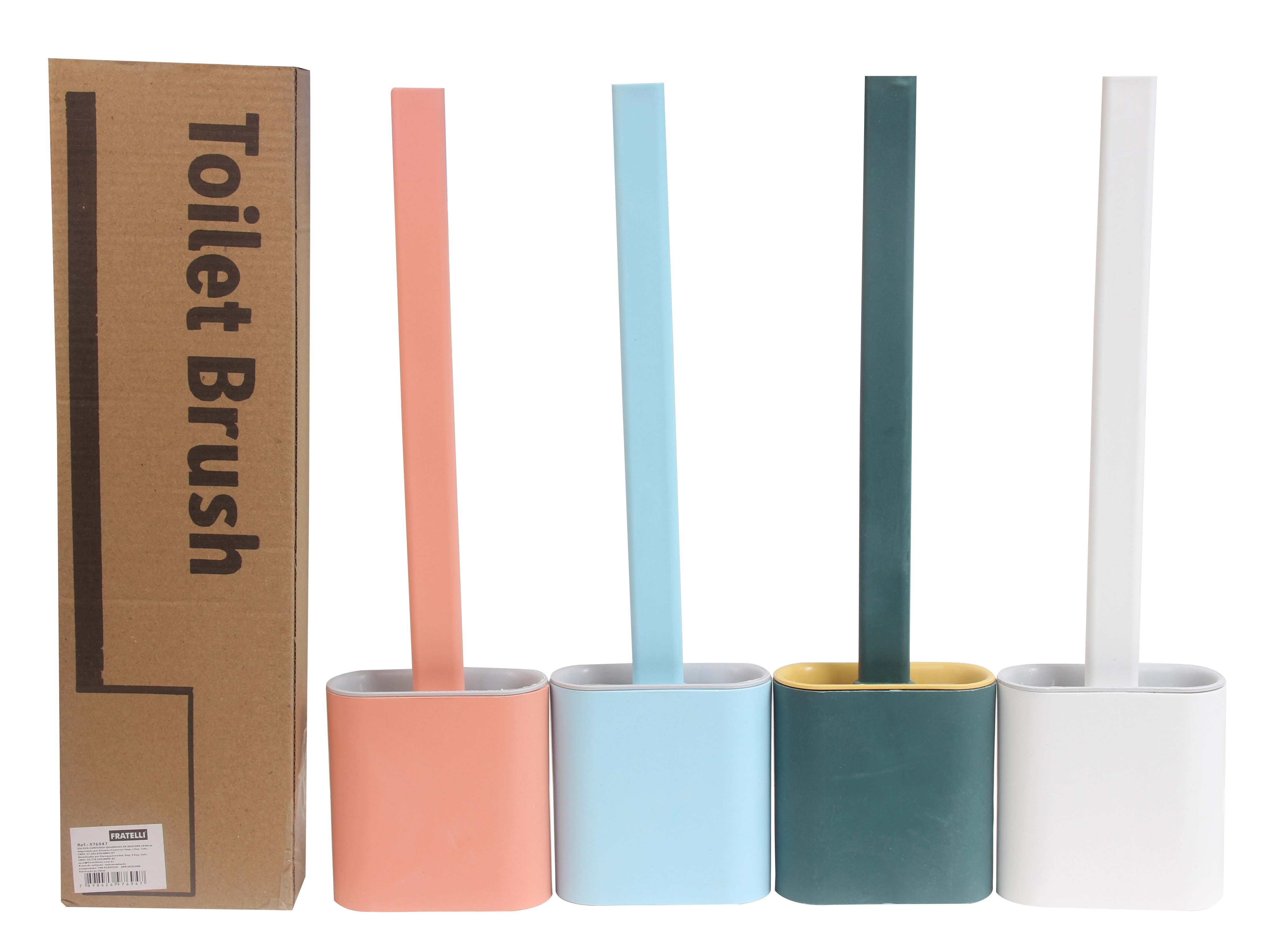 Escova Sanitaria Quadrada Silicone 29x8cm Co6976947 Euroquadros