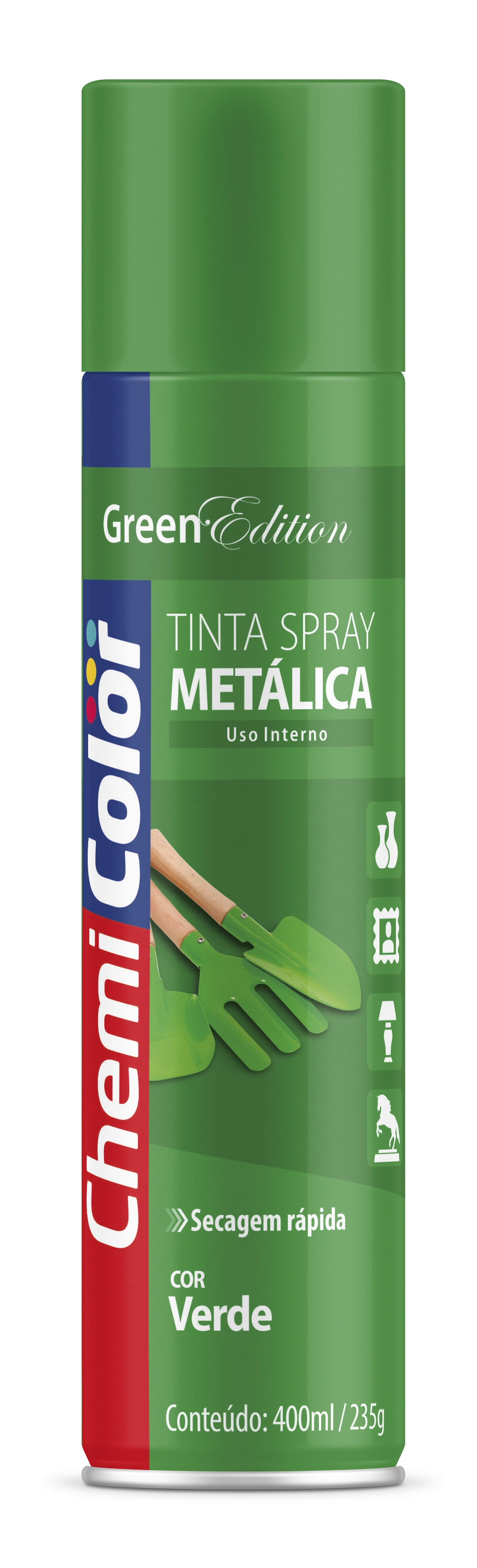 Tinta Chemicolor 350ml Metalica Vd 680101 Baston
