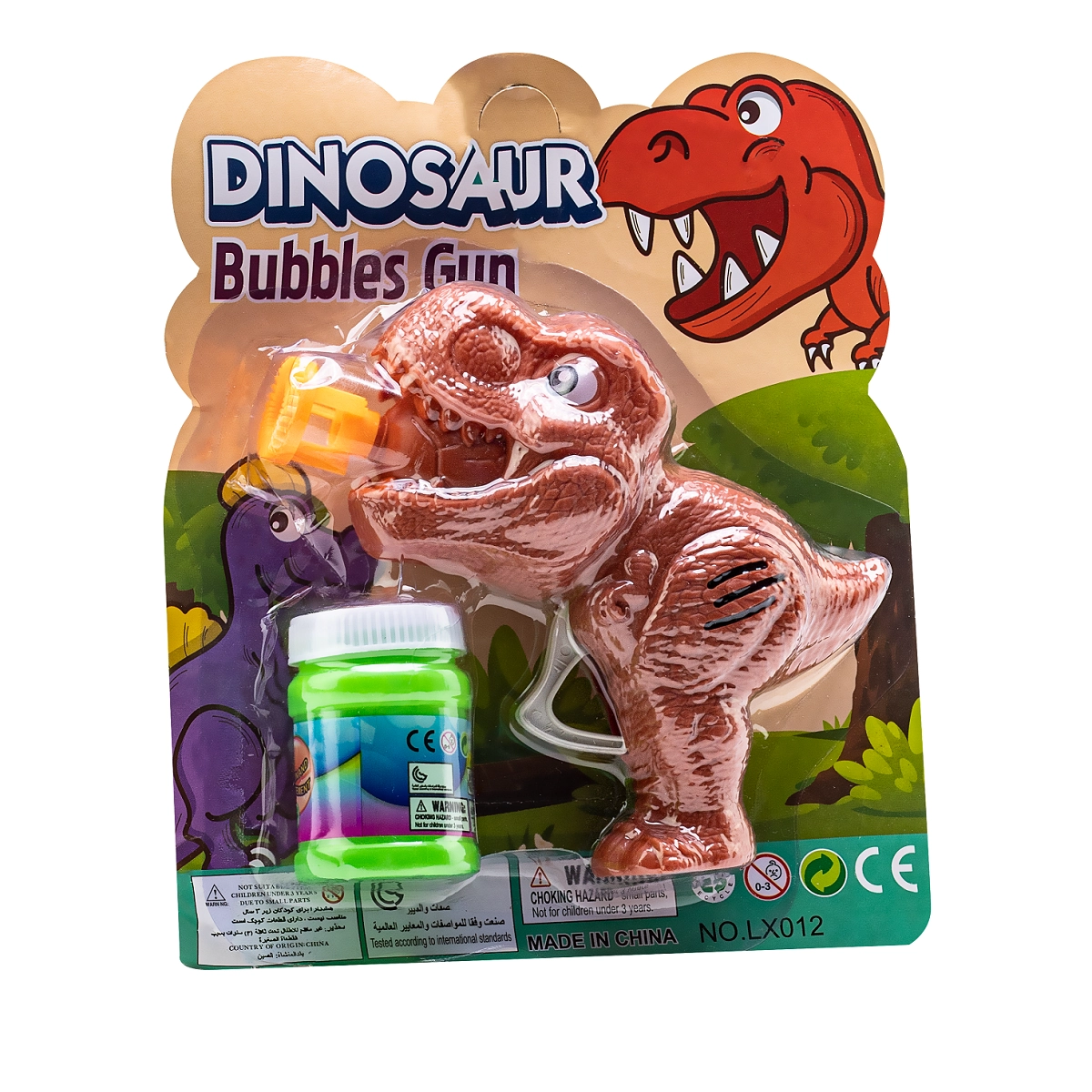 Lanca Bolha De Sabao Dino C/1 Carga