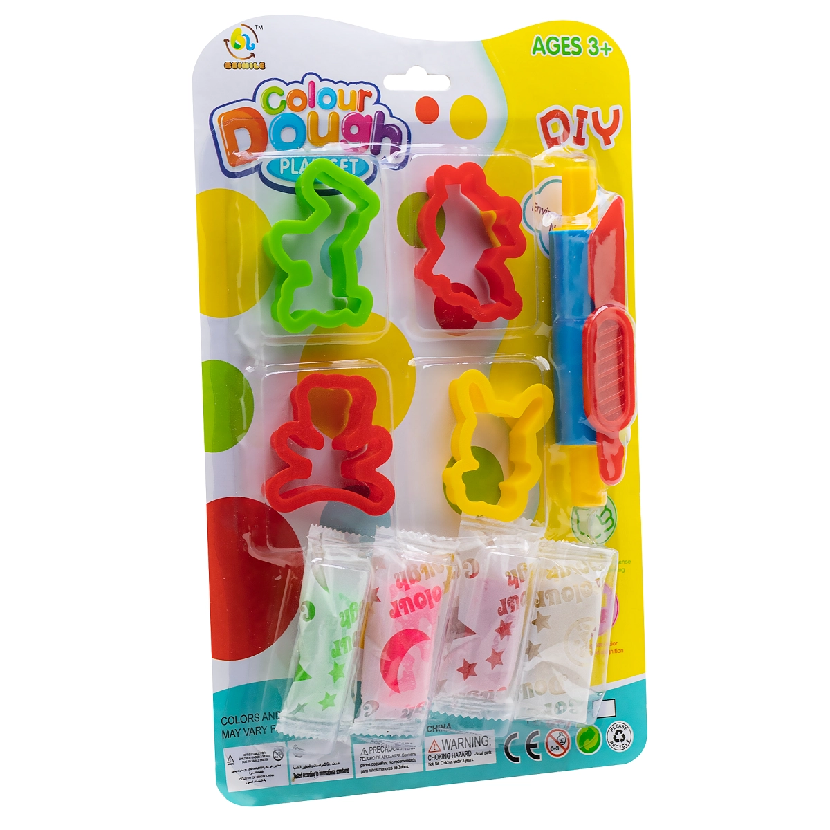 Kit Formas Modelar Animais C/4 Massinhas Un