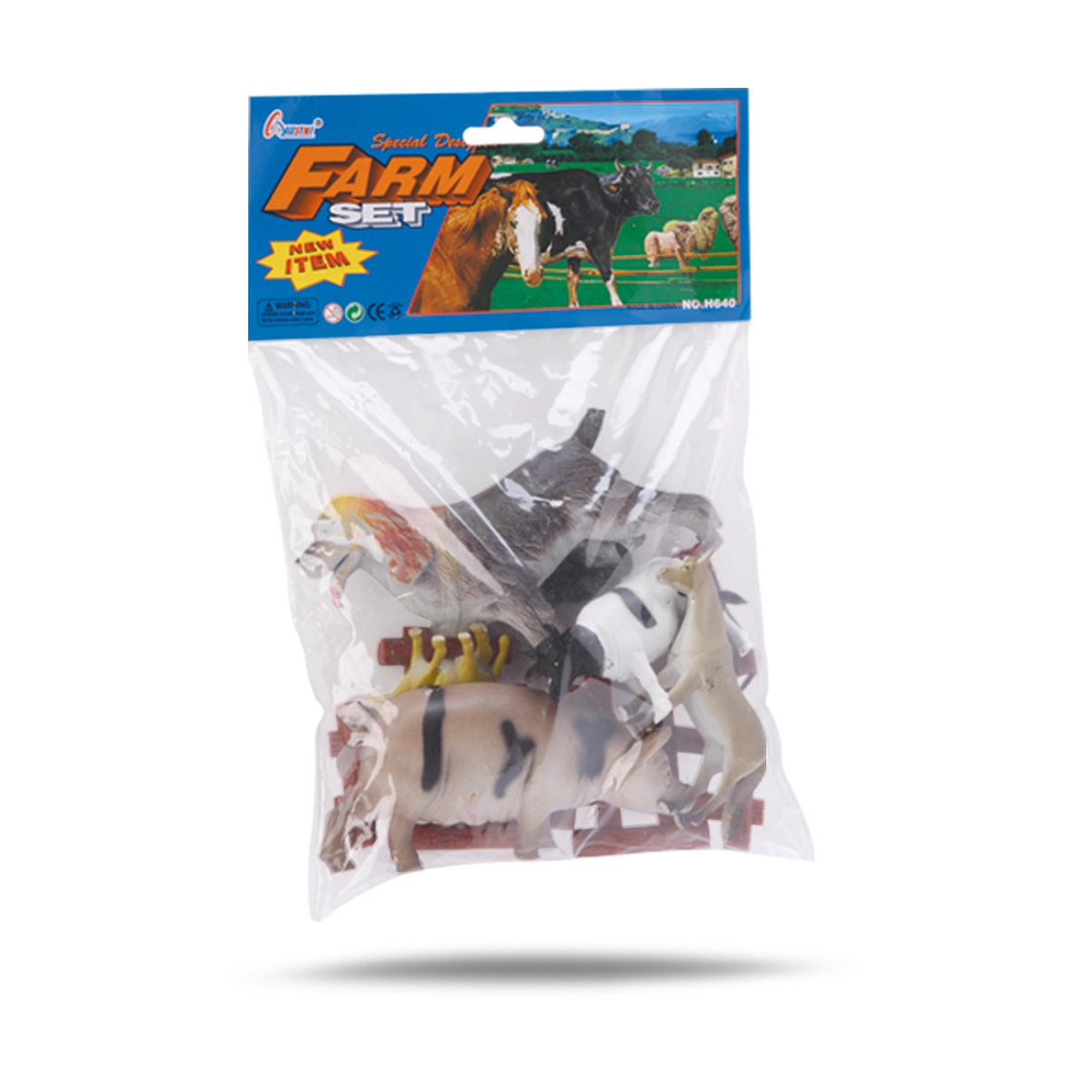 Kit Animais Fazenda Med C/aces