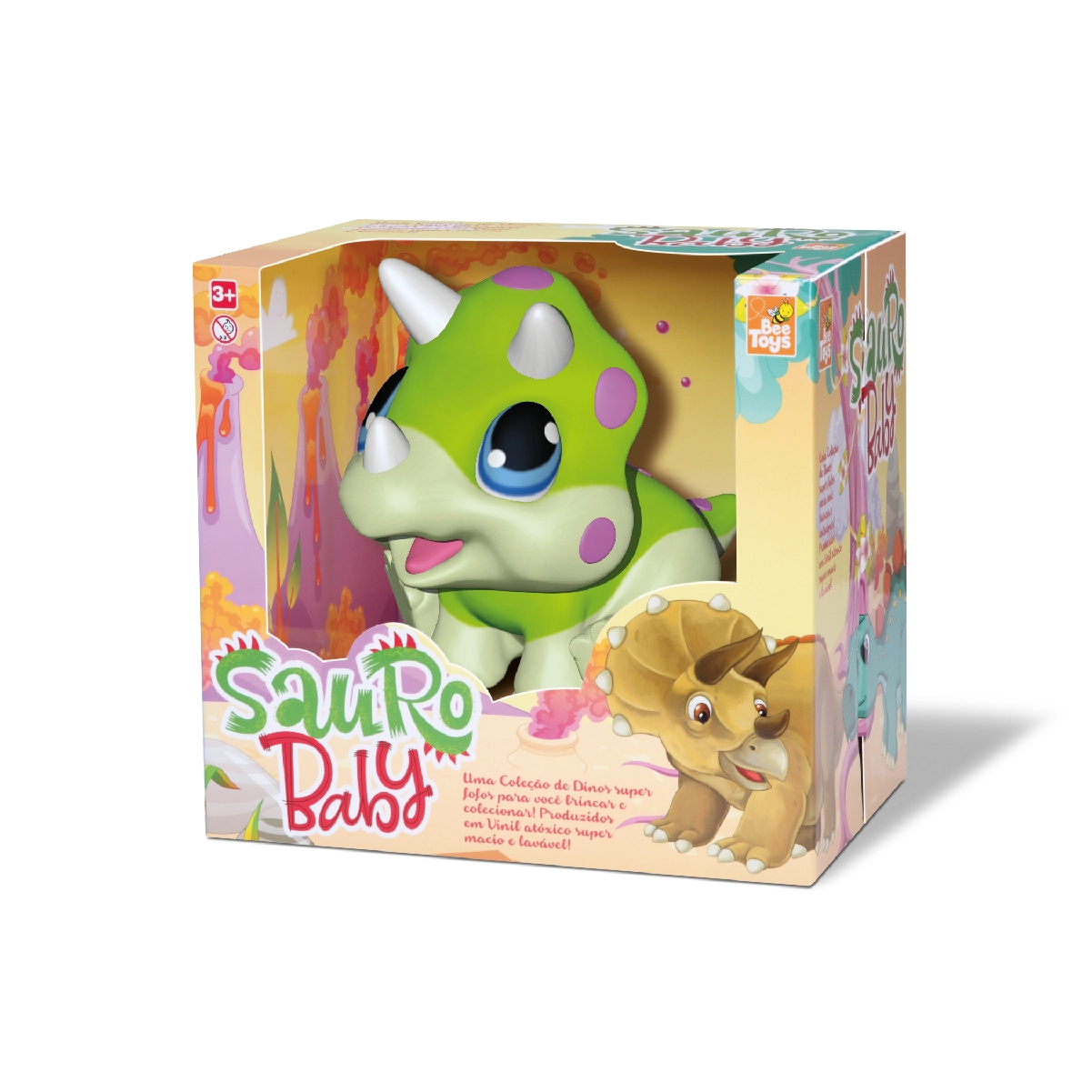 Dinossauro Vinil Sauro Baby 0669 Rotobrinq