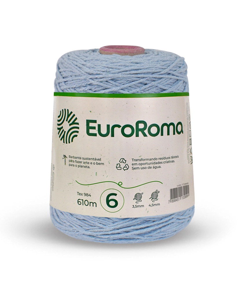 Euroroma Colorido 4/6 600g 610m Azul Bebe