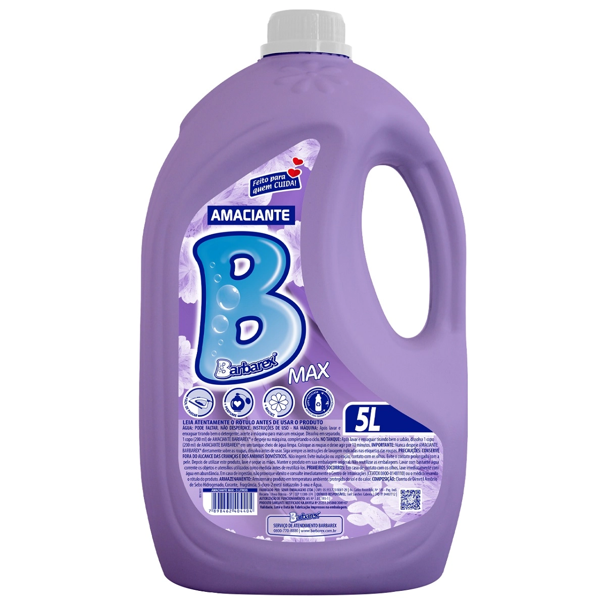 Amaciante Barbarex 5l Max Lilas