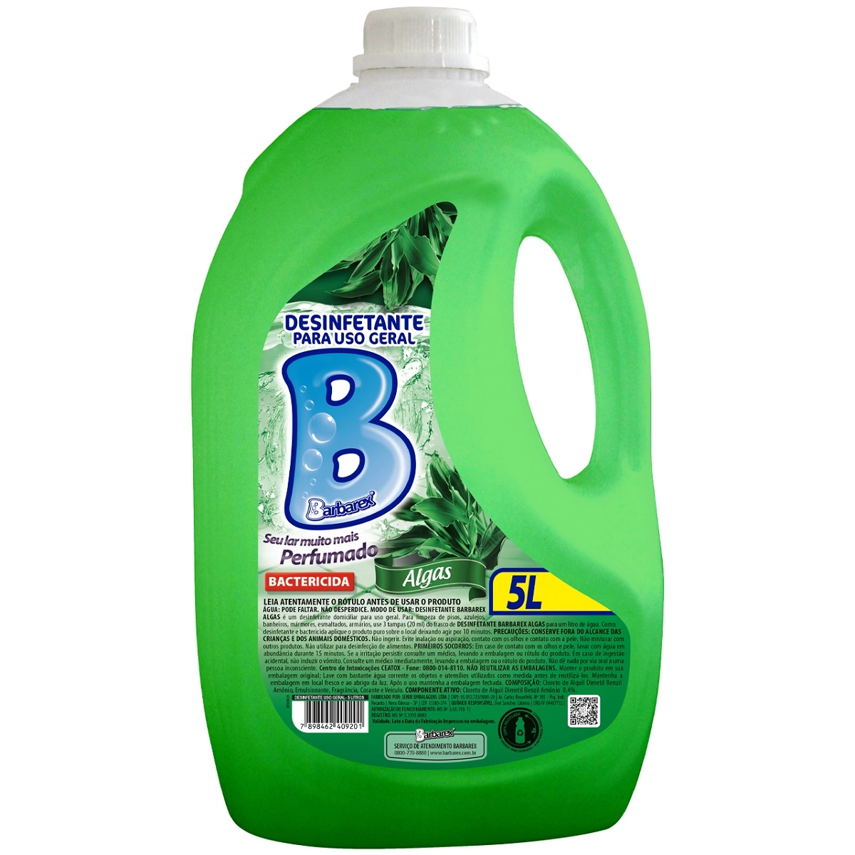 Desinf Barbarex 5lt Algas 5lt