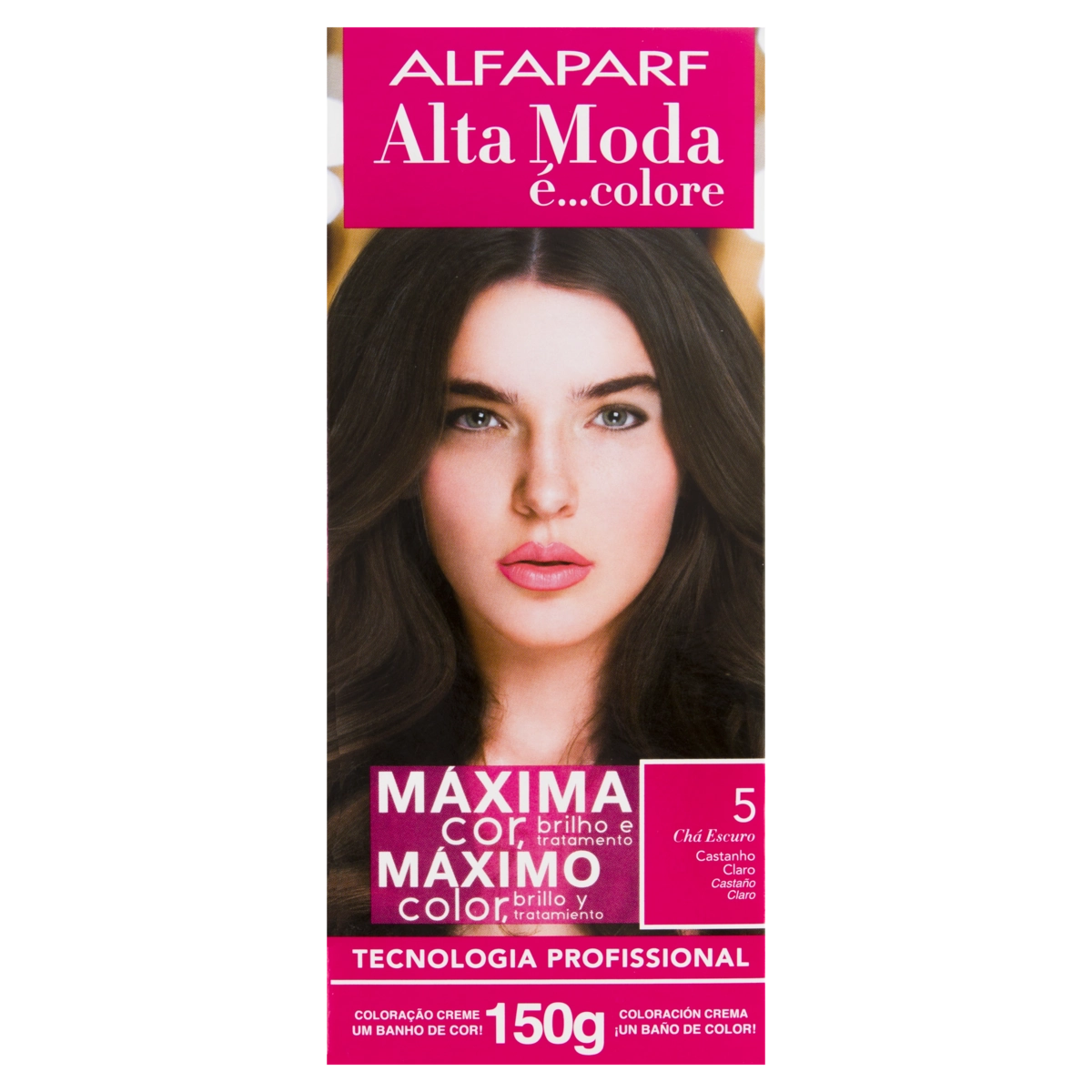 Kit Coloração Creme 5 Castanho Claro Alfaparf Alta Moda é