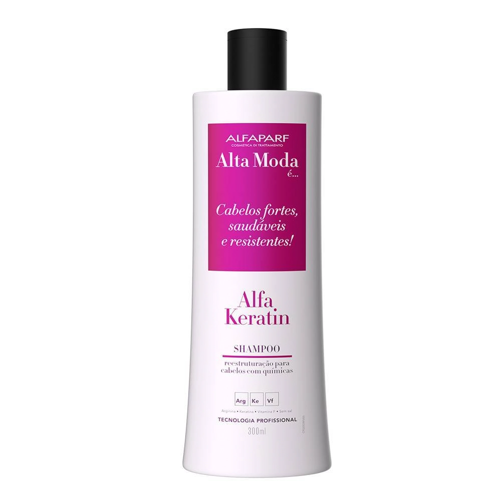 Shampoo Alfaparf Alta Moda é Alfakeratin Frasco 300ml