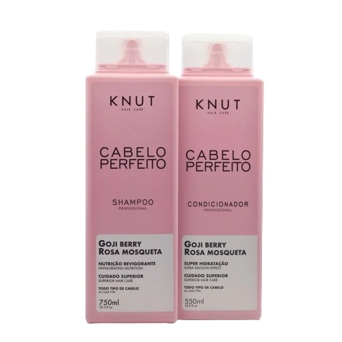 Kit Knut Shampoo 750ml Cond 500ml Cabelos Perfeitos 1un