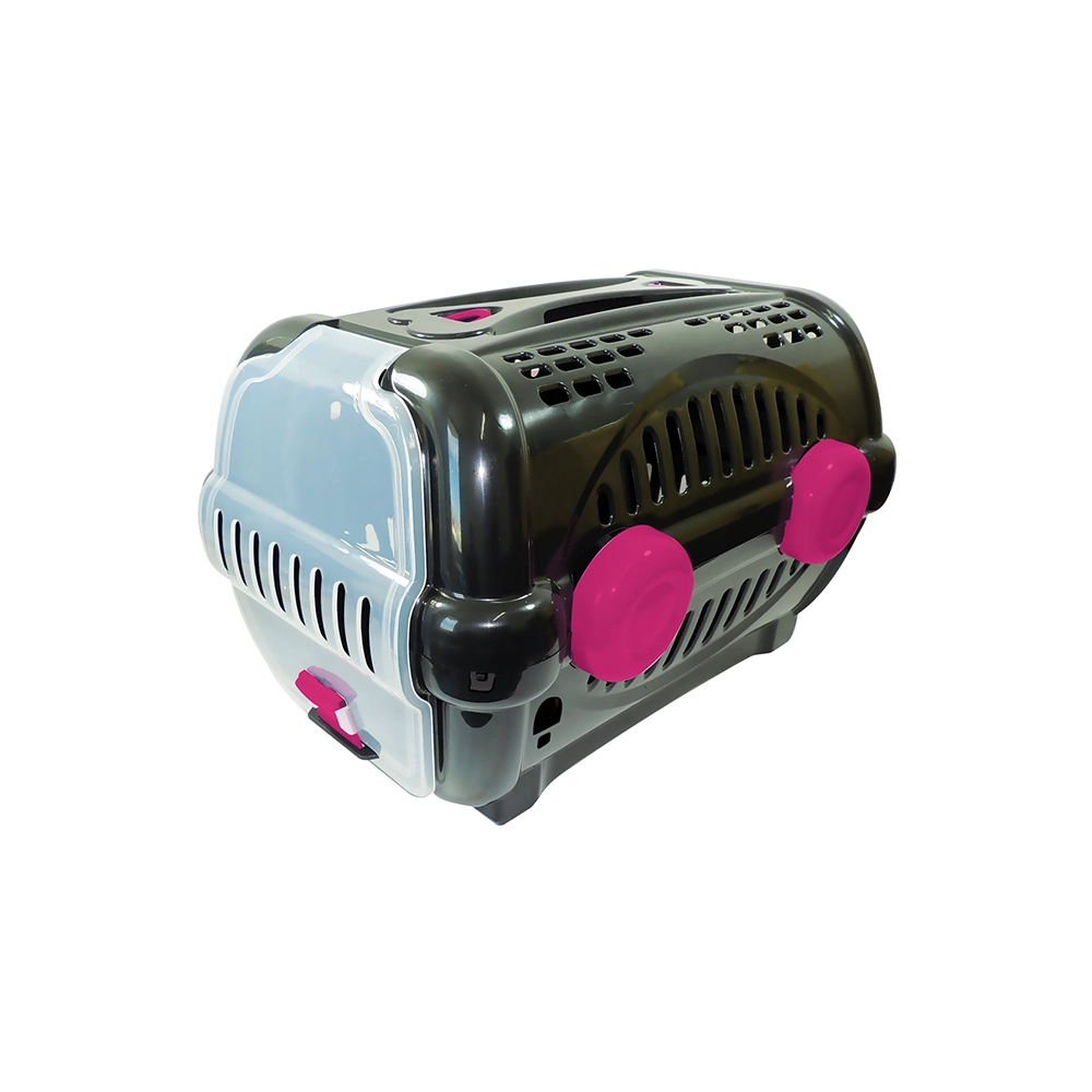 Caixa Transporte Luxo Black Rosa N3 0538 Furacao Pet
