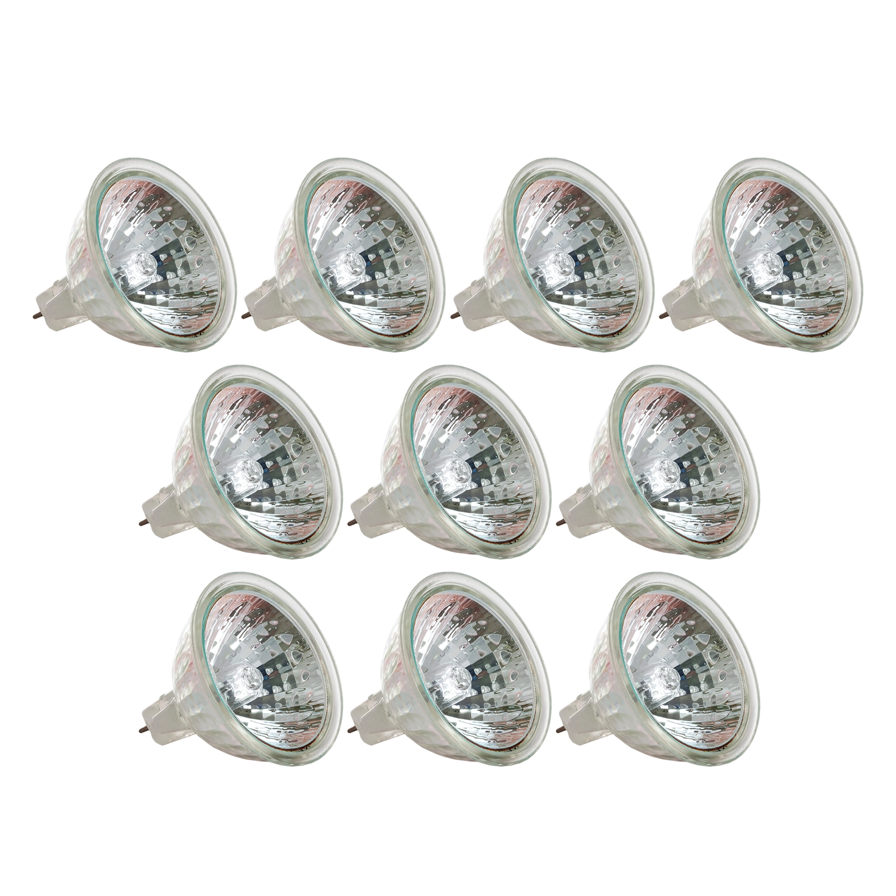 Kit com 10 Lâmpadas Halógena Dicroica Luz Amarela 50W Kian 12V