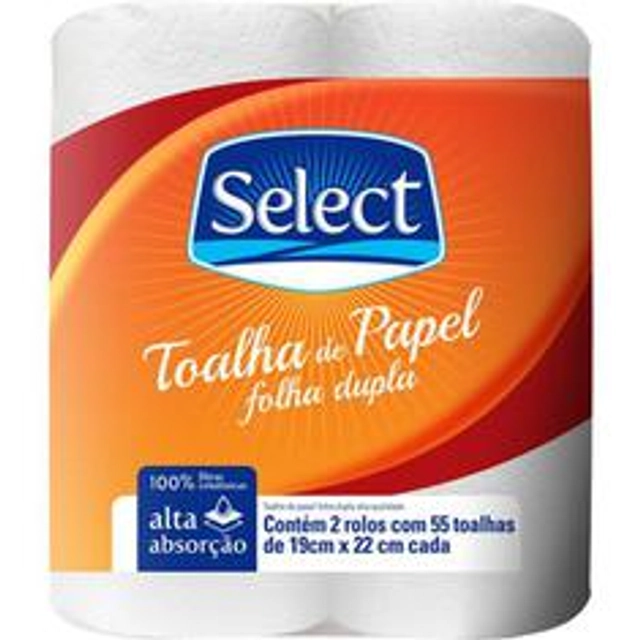 Toalha De Papel Select Tenda 2 Rolos
