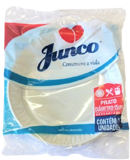 Prato Desc Total Plast 14,8cm C/10 Branco