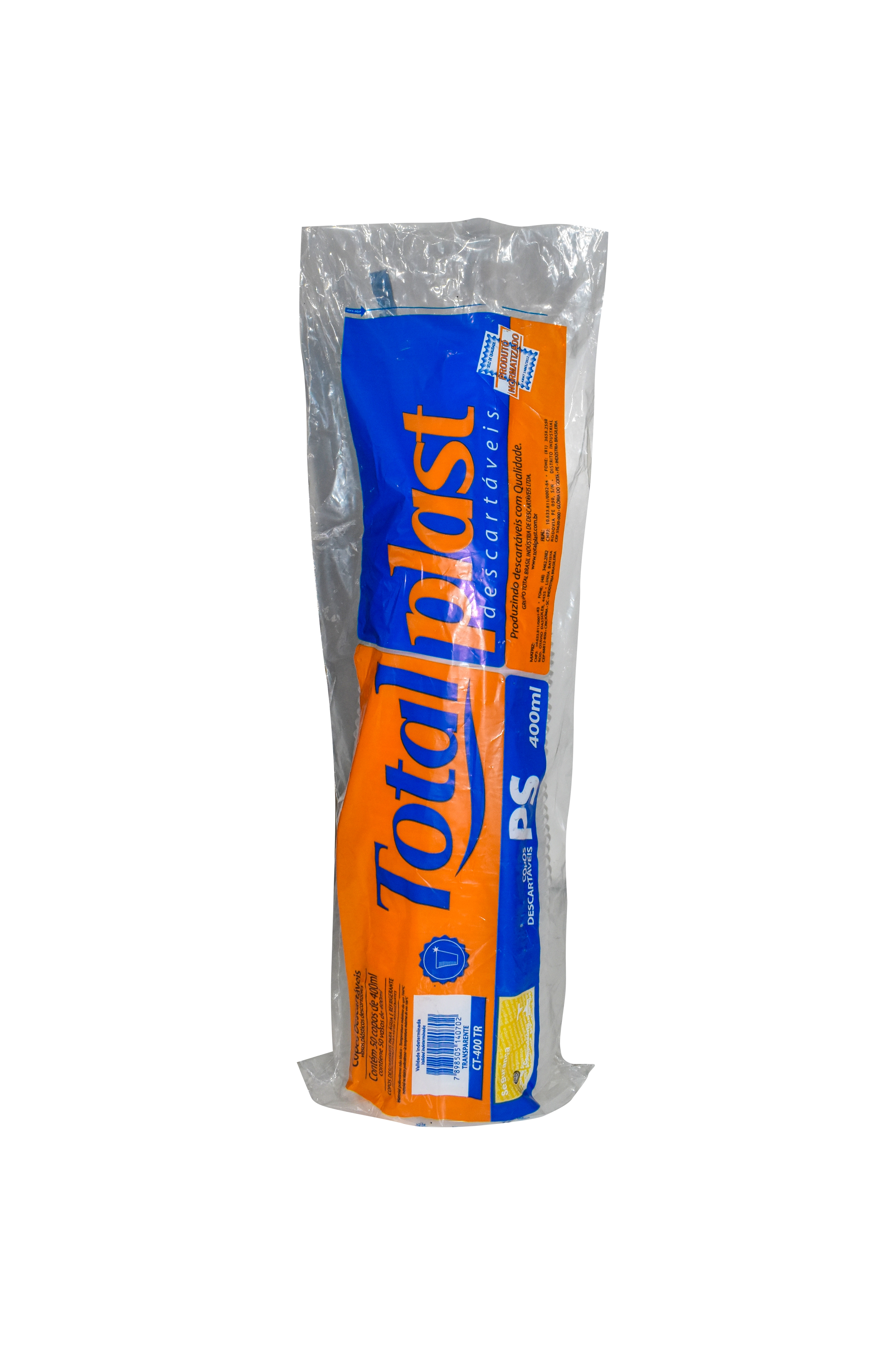 Copo Desc.transp Total Plast 400ml