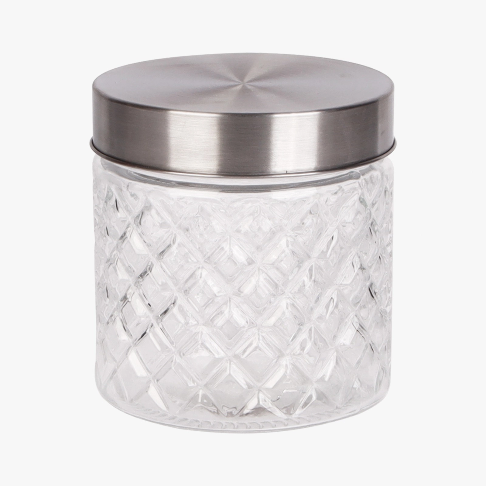 Pote De Vidro Com Tampa Inox 800ml