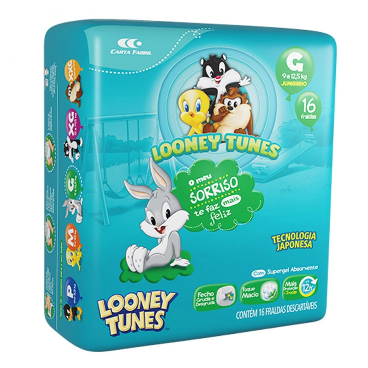 Fralda Looney Tunes Show J Pack G C/22
