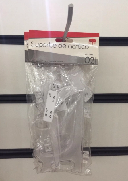Suporte De Acrilico P/ Pratos C/ 2 Pecas Cod Trc7497