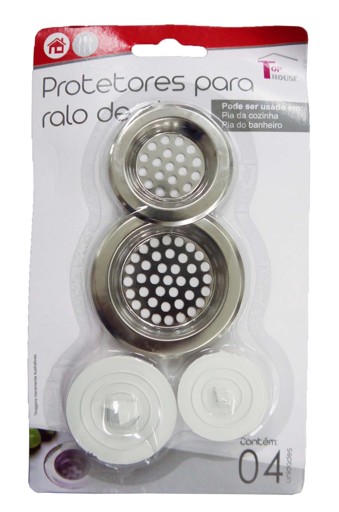Protetor Ralo Pia 4pcs Trc7532 Top Rio